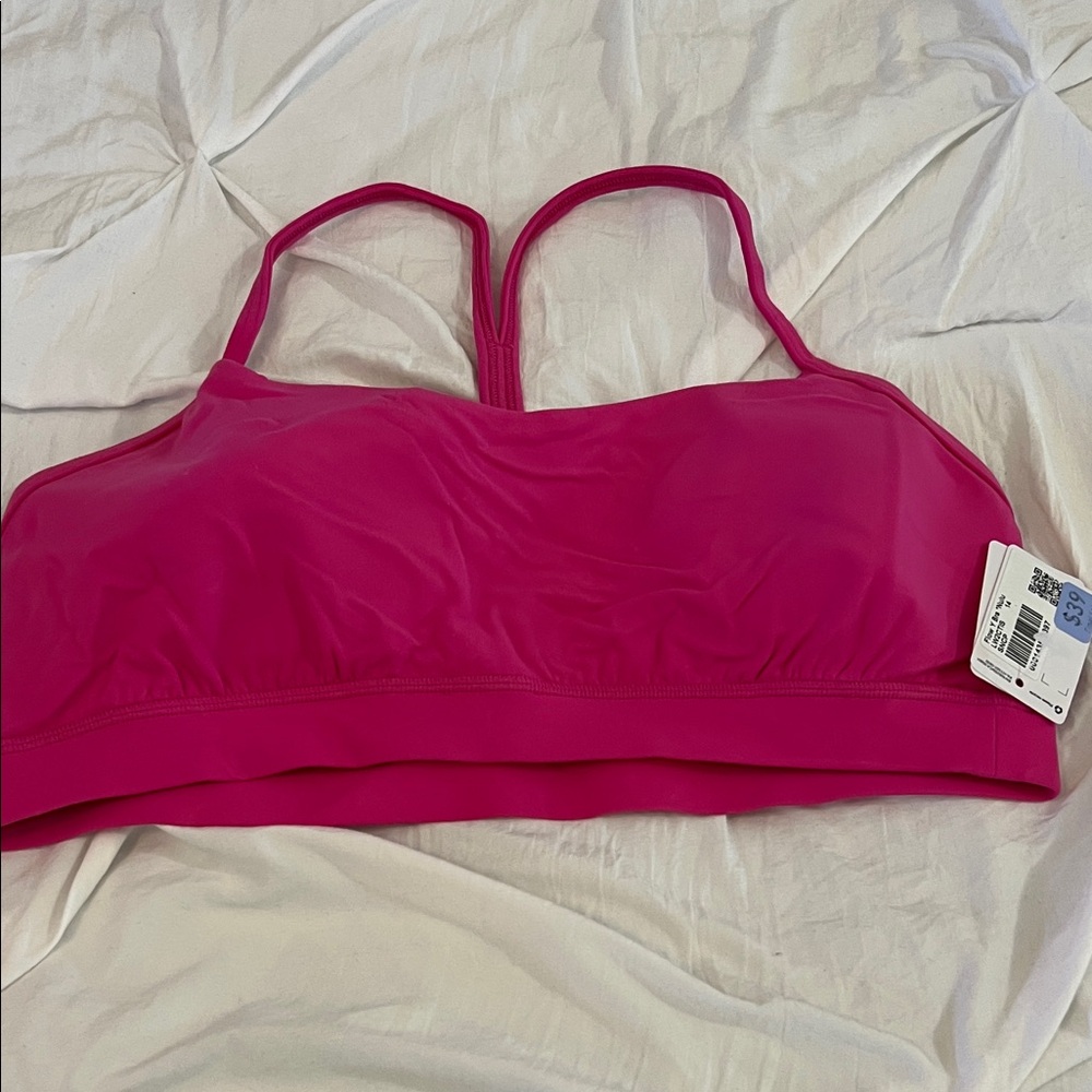 Lululemon Athletica Vibrant Pink Flow-y bra